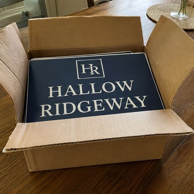 Personalized political signs — customer photo