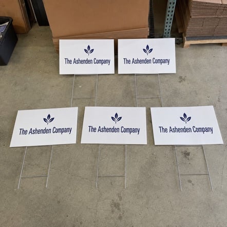 Promotional custom political signs with company logo
